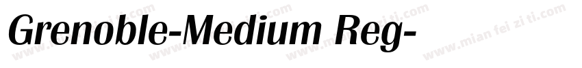 Grenoble-Medium Reg字体转换